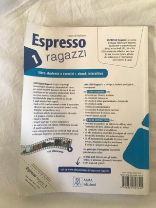 Espresso Ragazzi 1 Libro Italiano ESO