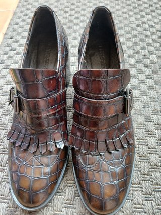 Mocasines Marrones Cocodrilo