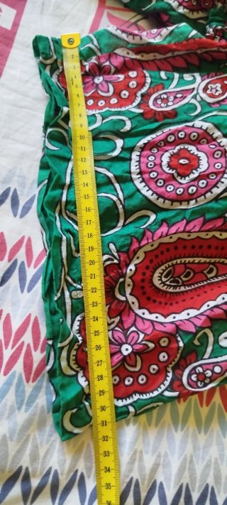 Mono corto boho estampado algodón T. Única