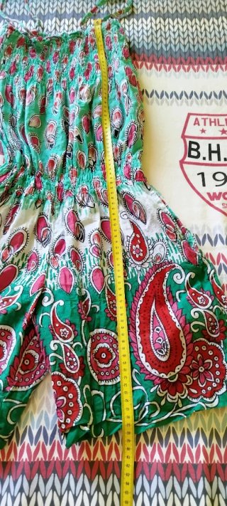 Mono corto boho estampado algodón T. Única