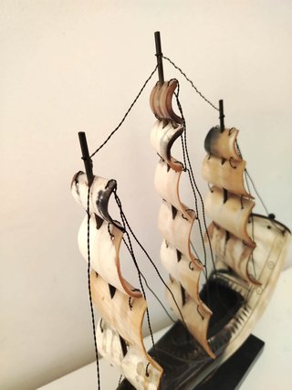 Lampada Veliero Corno Orientale Vintage