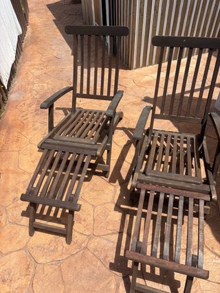 Hamacas de madera teca (2 unidades)