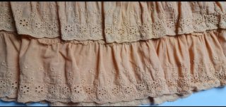 Minifalda de tela perforada amarilla