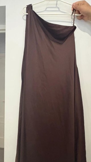 Vestido Mango marrón XL.