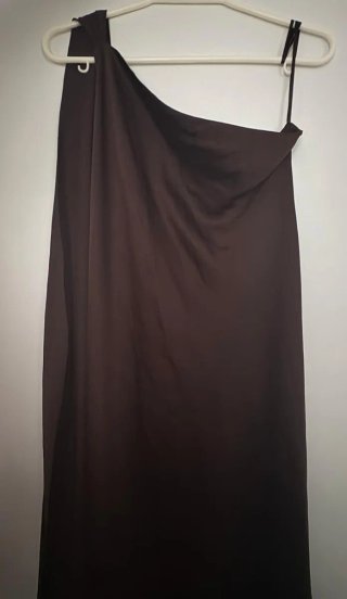 Vestido Mango marrón XL.