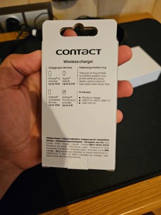 Cargador inalámbrico Contact con anillo