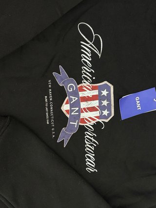 Sudadera Gant Negra Hombre
