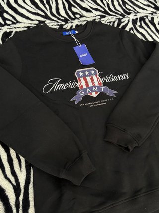 Sudadera Gant Negra Hombre