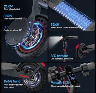 Patín Eléctrico Aovopro 35KM