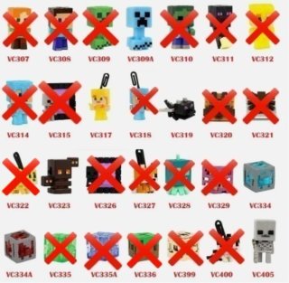 Figuras Minecraft Kinder Joy