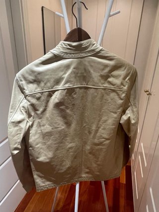 Chaqueta Americana Piel Hombre Beige