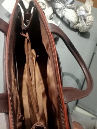 Bolso de piel Antoni marrón