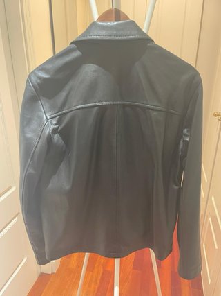Chaqueta Piel Negra Rockera Hombre