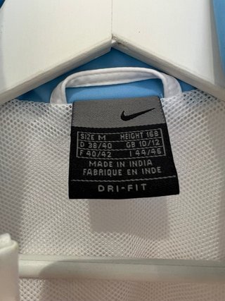 Chubasquero Nike Vintage Talla M Blanco/Azul