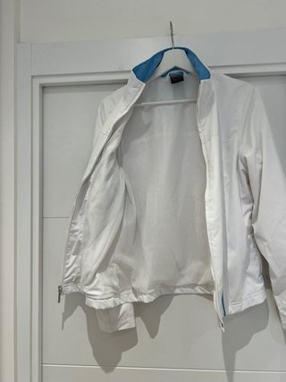 Chubasquero Nike Vintage Talla M Blanco/Azul