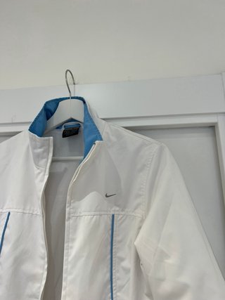 Chubasquero Nike Vintage Talla M Blanco/Azul