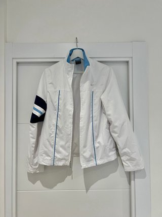 Chubasquero Nike Vintage Talla M Blanco/Azul