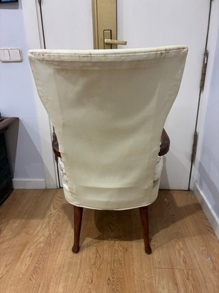 sillon madera y tela