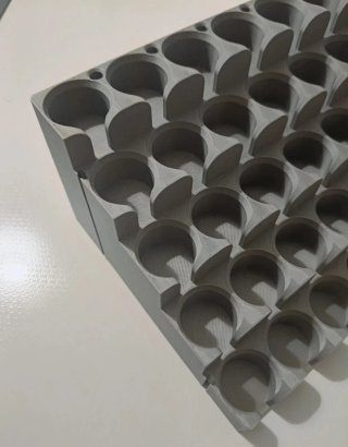 2 Estanterías / rack para 40 pinturas vallejo Gris