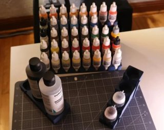 2 Estanterías / rack para 40 pinturas vallejo Gris