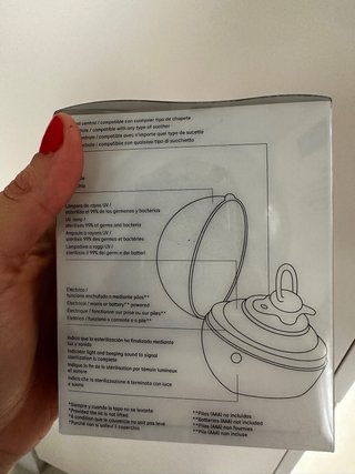 DOS Esterilizador de chupetes Suavinex UV