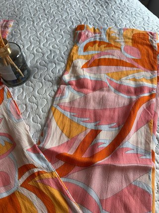 Pantalón Mango Lino Estampado