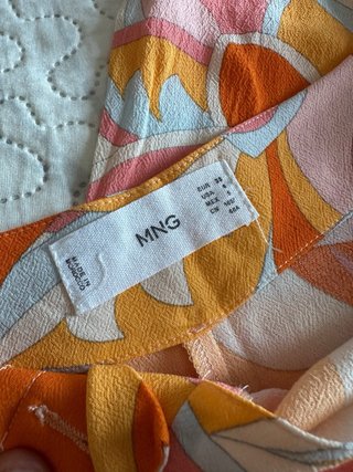 Pantalón Mango Lino Estampado
