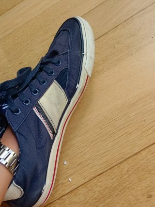 Zapatos Lois Azul y Blanco