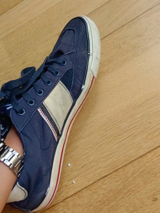 Zapatos Lois Azul y Blanco