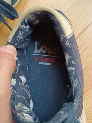 Zapatos Lois Azul y Blanco