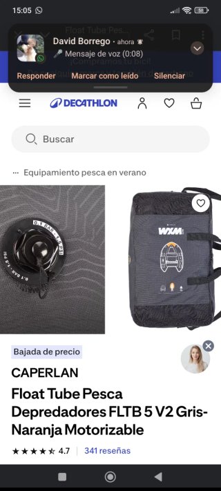 Pato de pesca CAPERLAN Motorizable