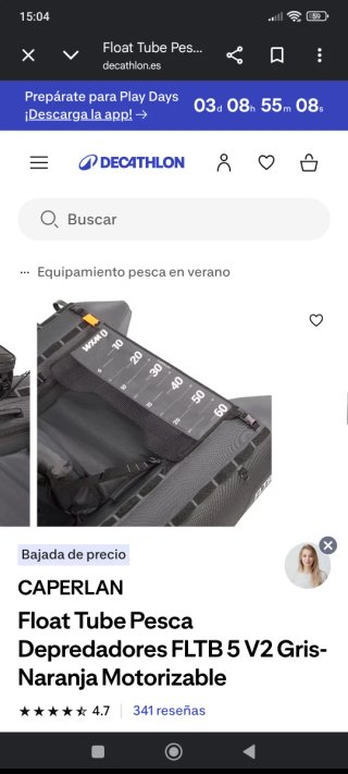 Pato de pesca CAPERLAN Motorizable
