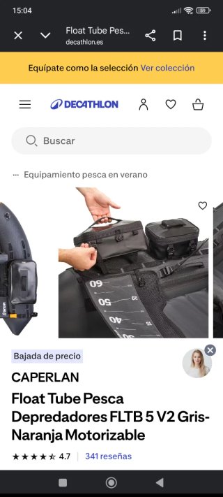 Pato de pesca CAPERLAN Motorizable