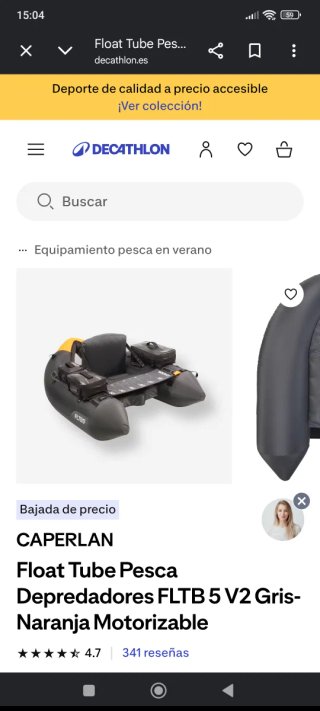 Pato de pesca CAPERLAN Motorizable