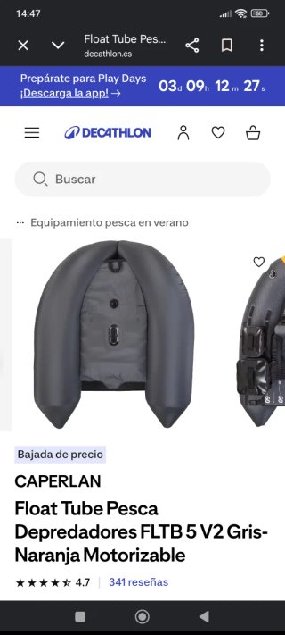 Pato de pesca CAPERLAN Motorizable