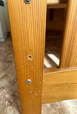 Cuna de bebé de madera