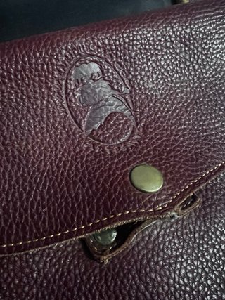 Morral artesanal de piel artesanal