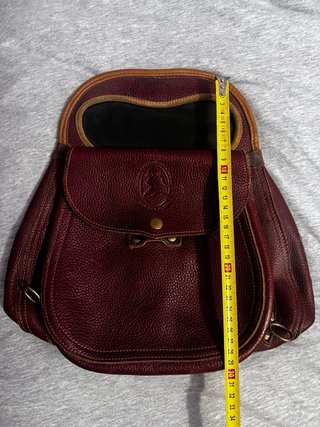 Morral artesanal de piel artesanal