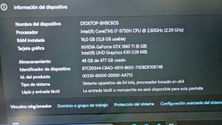 Portátil Gaming,i7,GTX 1660,144hz,16gb ram,nvme