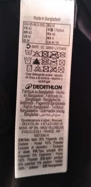 Pantalón corto trekking Decathlon Talla L