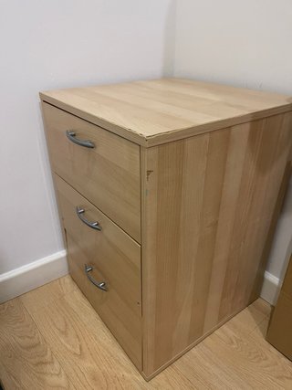 Cajonera de madera 3 cajones