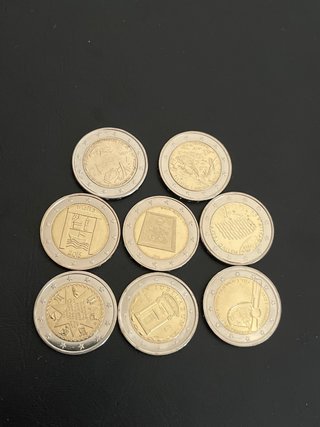 Lote 8 monedas conmemorativas 2€