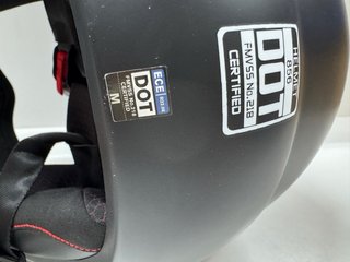 Casco Moto Retro Negro Mate