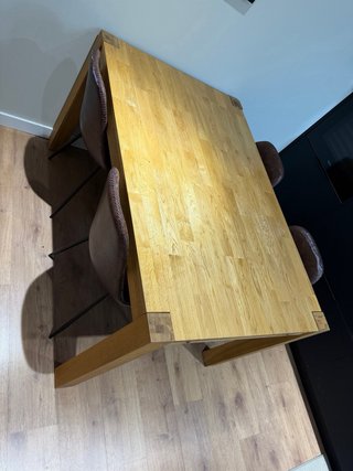Mesa de comedor de madera 140cm