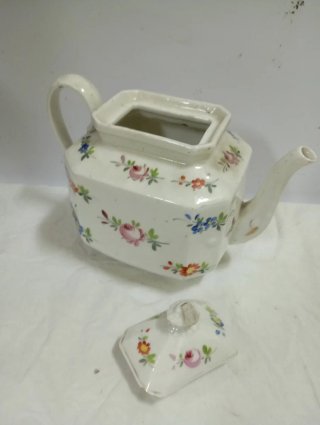 OFERTÓN Jarra porcelana siglo XIX floral