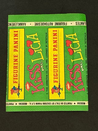 Bustina Panini Kiss me Licia 1983 sigillata