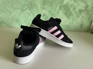 Zapatillas Adidas Campus Negras y Rosas