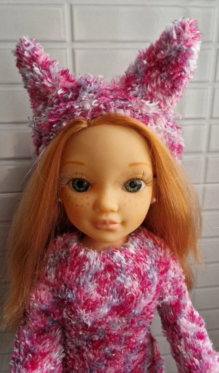 Nancy pelirroja pijama dragón y almohada + ropita
