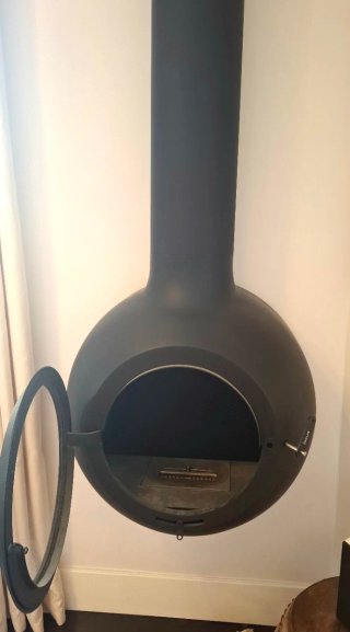 Chimenea Bioetanol Focus Diseño Negro