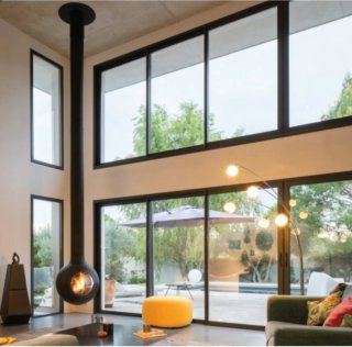 Chimenea Bioetanol Focus Diseño Negro
